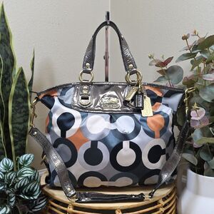 Coach RARE Julianne OP Art Tote/Satchel